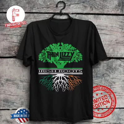 Buy Thin Lizzy Irish Roots Green & Black T-Shirt Rock St Patricks Day Phil Lynott • 18.63£