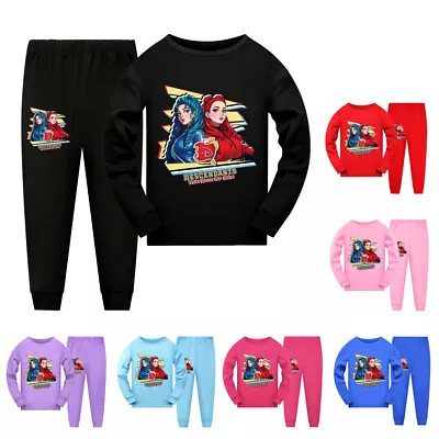 Buy Kid Descendants 4 The Rise Of Red T-shirt Top+Pants Sleepwear Nightwear PJ'S Set • 12.99£