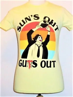 Buy The TEXAS CHAINSAW MASSACRE Film Sun's Out Guts Out T-shirt • 6.99£