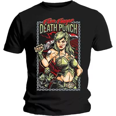 Buy Five Finger Death Punch Men's FFDPTS20MB T-Shirt, Black, XXL (44 -46 ) • 17.95£