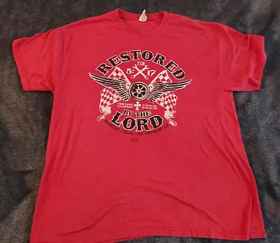 Buy 2012 Religious Christian Restored By The Lord Shirt Size XL  • 18.66£