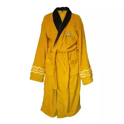 Buy Star Trek Captain Kirk Bathrobe For Adults | One Size Fits Most • 65.23£