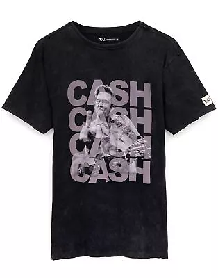 Buy Johnny Cash Black Johnny Cash Short Sleeved T-Shirt (Mens) • 19.99£