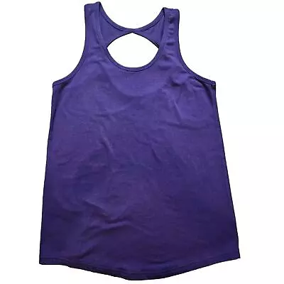 Buy Zyia Twist Back Purple Athletic Tank Women's XS • 9.34£