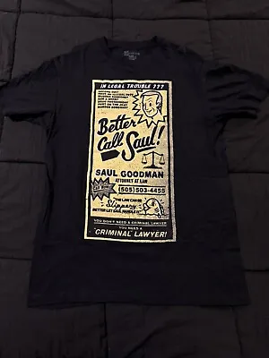 Buy Breaking Bad Better Call Saul Black T Shirt Vintage Official Medium • 18.63£