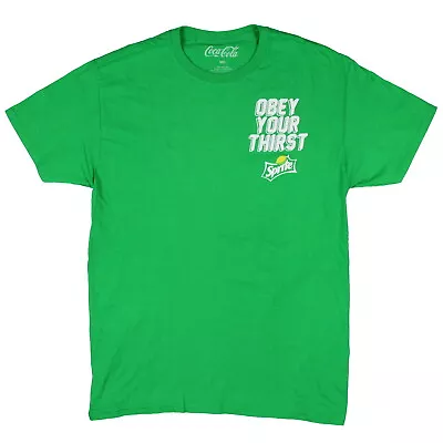 Buy Sprite Mens' Obey Your Thirst Lemon-Lime Logo Graphic Print T-Shirt • 17.66£