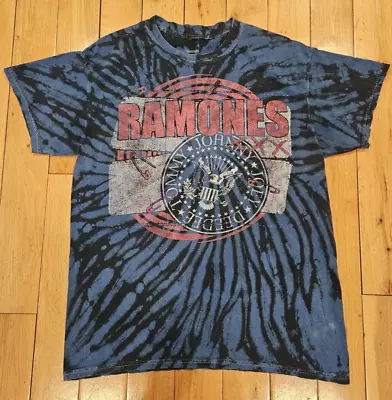Buy The RAMONES 1234 Graphic Tie Dye Band Graphic T-Shirt Mens Adult Medium • 18.63£