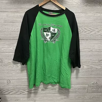 Buy Vtg Y2K Dropkick Murphys Baseball Raglan T-Shirt Made In USA 3/4 Sleeve Size XXL • 32.62£