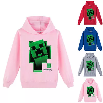 Buy Creeper Hoodies Kids Boys Girl Long Sleeve Hooded Sweatshirt Sweater Top Jumper • 12.13£
