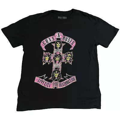 Buy Official Guns’N’Roses Appetite For Destruction Pink Classic MEDIUM T-Shirt • 45£