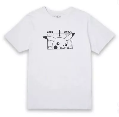 Buy Pokemon Pikachu Unisex T-Shirt White Mens Unisex Authentic Japanese Tee  XL • 7.95£