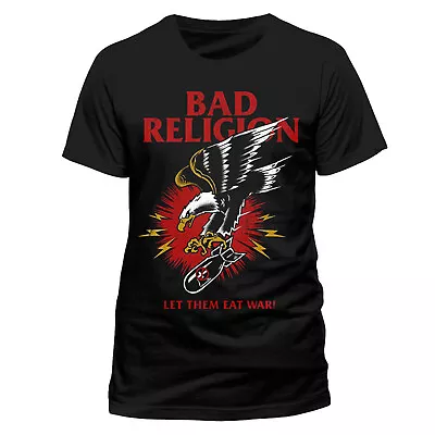 Buy Bad Religion Eagle Let Them Eat War Punk Rock Licensed Tee T-Shirt Men • 19.27£