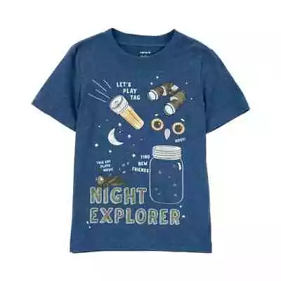 Buy NWT Toddler Glow In The Dark Night Explorer Jersey Tee T-Shirt Sizes 2T 3T 4T 5T • 6.96£