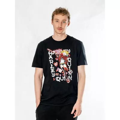 Buy Harley Quinn Black Anime Adult T-Shirt Mens Ladies DC Adults Costume XL • 10.99£