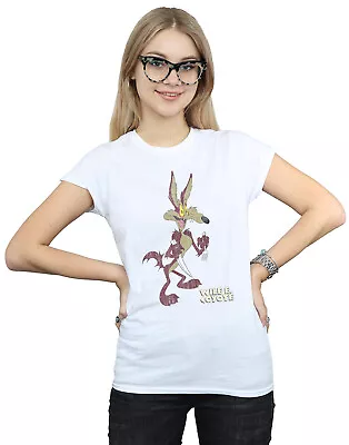 Buy Looney Tunes Women's Wile E Coyote Distressed T-Shirt • 13.99£
