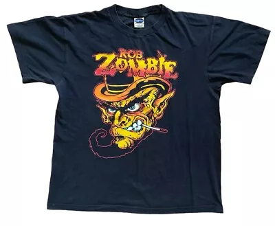 Buy Rob Zombie T Shirt Large Vintage 2001 Smoking Graphic Double Sided Rare Y2K  • 60£