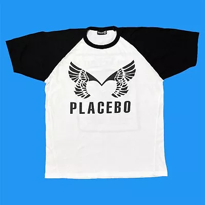 Buy Placebo Shirt White Concert Tour 90s Britpop Rock Band Tee Oasis Radiohead Blur • 46.67£