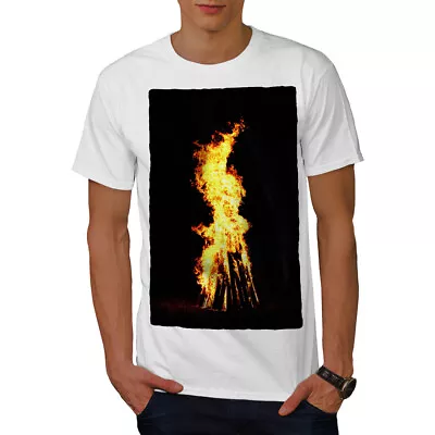 Buy Wellcoda Bonfire Fire Night Burning Mens T-shirt • 17.99£
