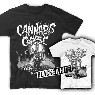Buy Cannabis Corpse Tube Of The Resinated Album Tshirt BLACK WHITE Sizes S-5XL • 18.67£