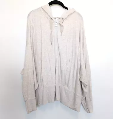 Buy ATHLETA Balance Sweater Hoodie Womens Plus Size 3X Cream Zip Up Oversize Neutral • 35.29£