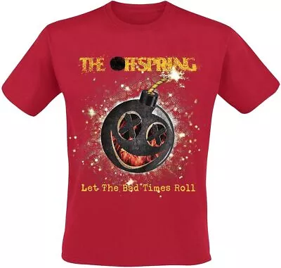 Buy Officially Licensed The Offspring Hot Sauce Band Logo Mens Red Offspring T Shirt • 16.95£