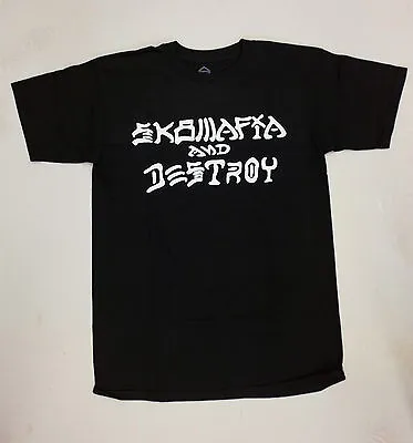 Buy Sk8mafia And Destroy - Black T Shirt - Small Skate • 7.95£