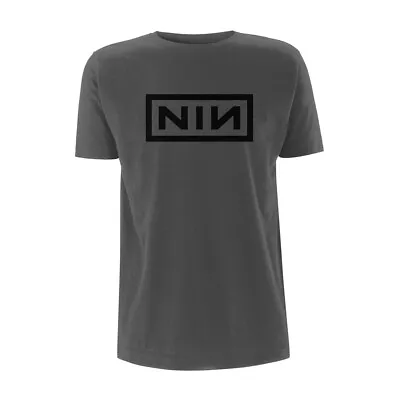 Buy NINE INCH NAILS CLASSIC BLACK LOGO T-Shirt Medium GREY • 21.93£