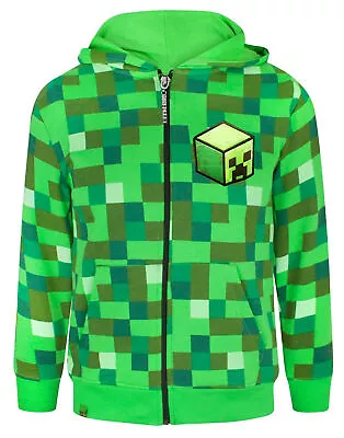 Buy Minecraft Green Creeper Hoodie (Boys) • 19.99£