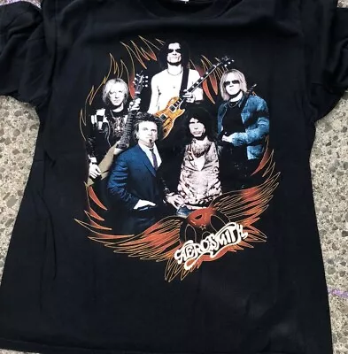 Buy Aerosmith Steven Tyler World Tour Concert Graphic T-Shirt Tee 2009 Sz Large • 10£
