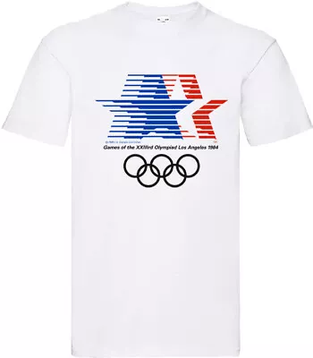 Buy Los Angeles Olympic Games Retro Sports Event T Shirt 1984 • 6.99£