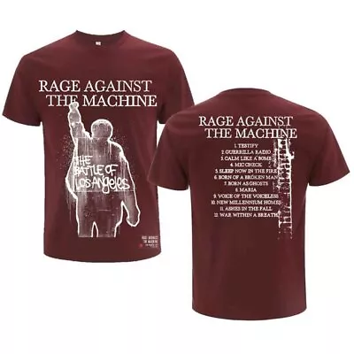 Buy Rage Against The Machine Bola Album Cover Red Official Tee T-Shirt Mens • 16.06£