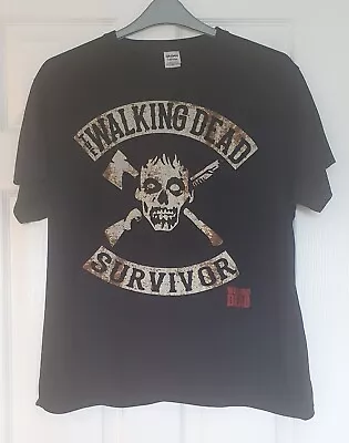 Buy The Walking Dead, Survivor, T Shirt, Size Large, Black, Cotton, Gildan • 8£