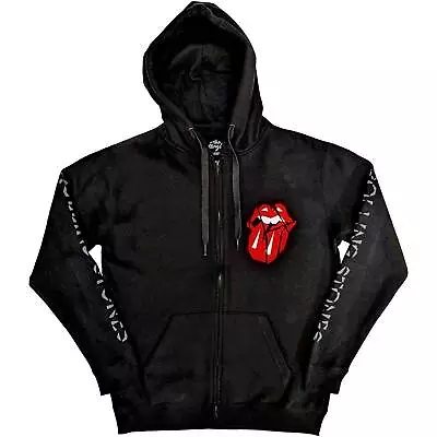 Buy The Rolling Stones Unisex Zipped Hoodie: Hackney Diamonds Shattered Tongue (Slee • 41.56£