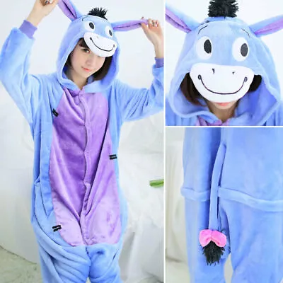 Buy Girls Boys Pyjamas 12Onesie Costume Anime Animal Cosplay Hoodie Soft DonkeyBJ • 7.20£