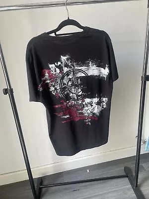 Buy Stone Island Graphic Tee Very Rare Black/white/red Amazing Condition Size Large • 150£