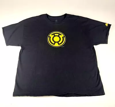 Buy DC Comics Green Lantern Yellow Emblem Unisex Adult T Shirt Size 2 XL • 7£
