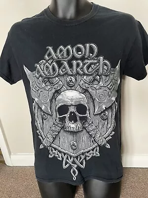 Buy Swedish Metal Band Amon Amarth Black T Shirt - Bloodstock Festival - Small Used • 4.99£