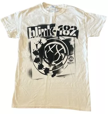 Buy Blink 182 White 2012 Europe Tour Gildan T Shirt Size S • 20£