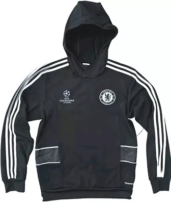 Buy ADIDAS CHELSEA CHAMPIONS LEAGUE 2012 Hoodie Black Size Small Embroidered VGC  • 22.95£
