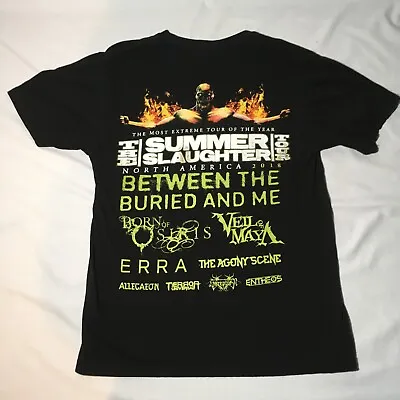 Buy Summer Slaughter Tour 2018 T-Shirt Between The Buried And Me Born Of Osiris SZ M • 18.67£