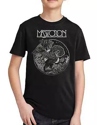 Buy Mastodon Kids T Shirt Griffin Band Logo New Official Black Ages 5-14 Yrs • 14.95£