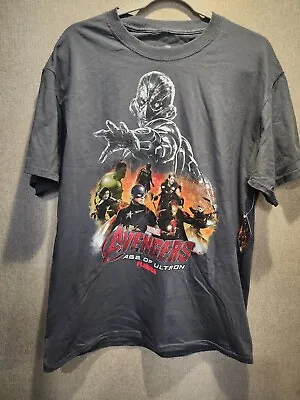 Buy Marvel The Avengers Age Of Ultron Cast Gray T-Shirt XL NWT • 13.99£