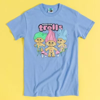 Buy Official Trolls Cute And Colourful Blue T-Shirt : S,M,L • 19.99£