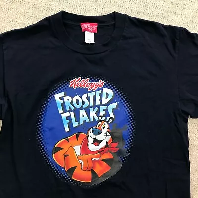 Buy VINTAGE Tony The Tiger Frosted Flakes Shirt Mens Medium Kellogs Cereal Promo Y2K • 28.01£