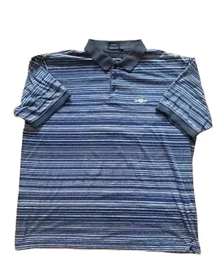 Buy Guinness Official Merchandise Blue Striped Polo Shirt Size XXL Button Up T-shirt • 15.68£