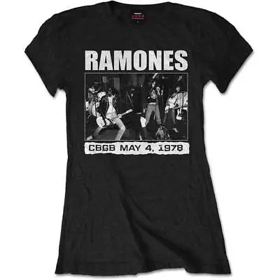 Buy Ladies The Ramones CBGBs 1978 Punk Rock Licensed Tee T-Shirt Womens • 14.99£