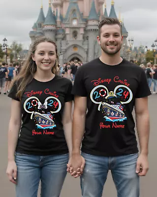 Buy Custom Name Disney Cruise Shirt 2024, Disney Cruise T-Shirts, Disney Trip Shirt • 10.99£