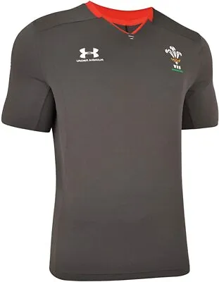 Buy Under Armour Mens Wales/ WRU Player Issue Training T-Shirt -BNWT -Grey • 14.99£