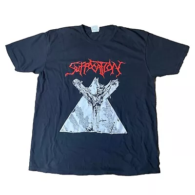 Buy Suffocation Human Waste Shirt High Quality Death Metal Print Sz XL Entombed!🤘 • 56.01£