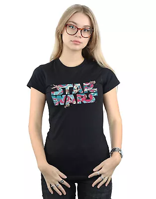 Buy Star Wars Women's Wavy Ship Logo T-Shirt • 13.99£
